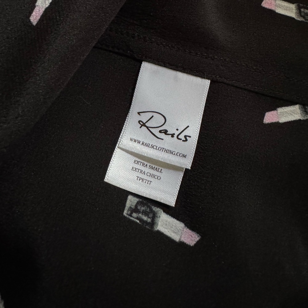 NWT Rails Lipstick Silk Blouse - Picture 5 of 9